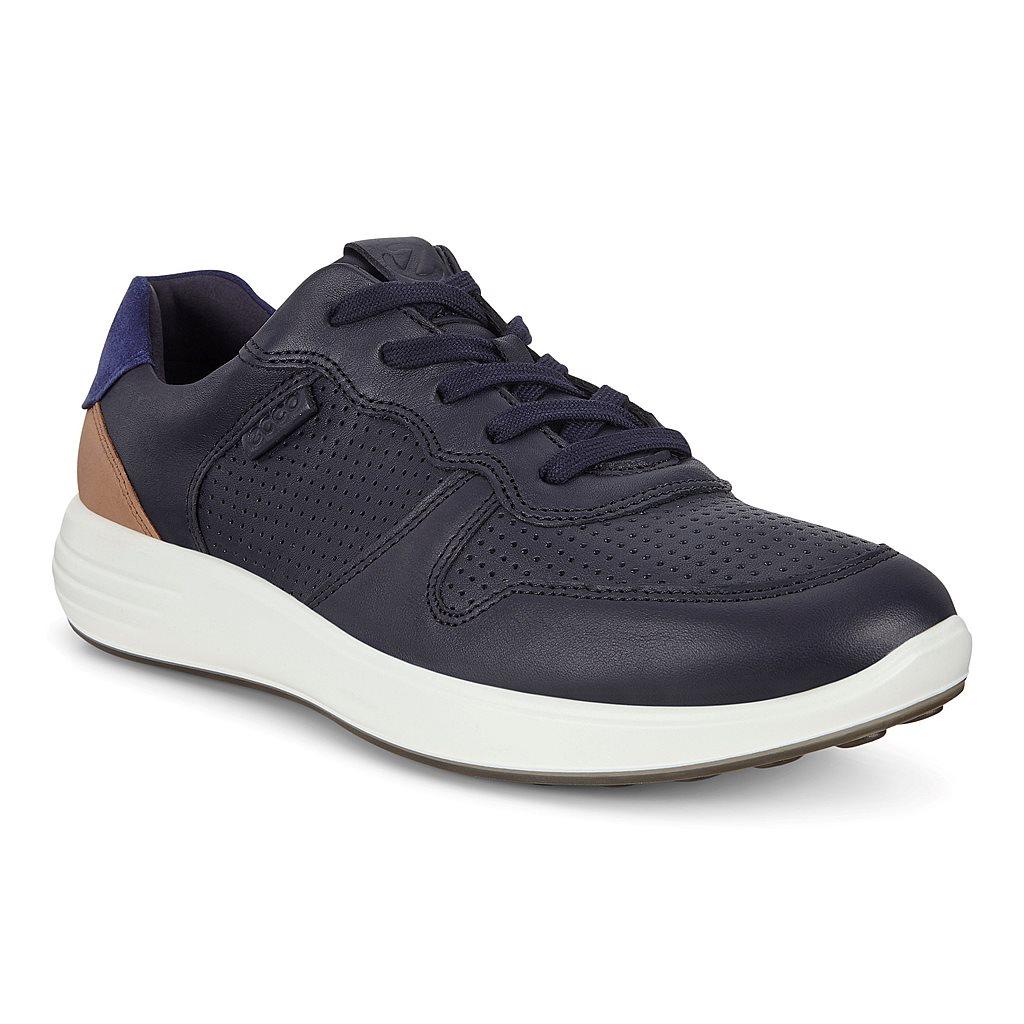 Chaussures Décontractées Ecco Soft 7 Runner Homme Bleu 6107-FIOSQ